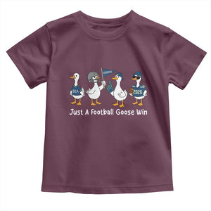 Seattle 2026 Toddler T Shirt Just A Football Goose Win TS14 Maroon Print Your Wear