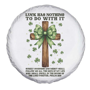Faith Over Luck St Patrick's Day Spare Tire Cover Christian Jesus Bible Verse Psalm 23 TS14 Print Your Wear