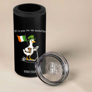 Funny Goose Christian St Patrick's Day 4 in 1 Can Cooler Tumbler Off To Pray For The Kerfufflers TS14 Print Your Wear