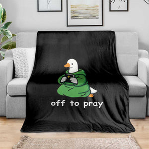 Christian Goose St Patrick's Day Throw Blanket Off To Pray TS14 Print Your Wear