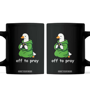 Christian Goose St Patrick's Day Coffee Mug Off To Pray TS14 Black Print Your Wear