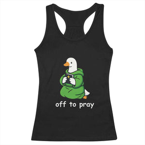 Christian Goose St Patrick's Day Racerback Tank Top Off To Pray TS14 Black Print Your Wear
