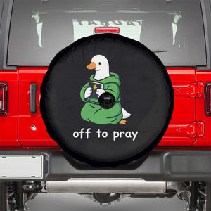Christian Goose St Patrick's Day Spare Tire Cover Off To Pray TS14 Black Print Your Wear