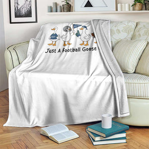 Funny Seattle 2026 Throw Blanket Just A Football Goose Win TS14 Print Your Wear