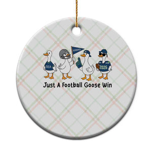 Funny Seattle 2026 Ceramic Ornament Just A Football Goose Win TS14 1pc Christmas Plaid Print Your Wear