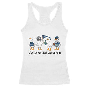 Funny Seattle 2026 Racerback Tank Top Just A Football Goose Win TS14 White Print Your Wear