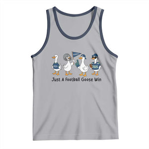 Funny Seattle 2026 Tank Top Just A Football Goose Win TS14 Athletic Heather Navy Print Your Wear