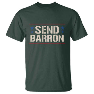 Send Barron T Shirt - Viral Hashtag Political Protest TS14 Dark Forest Green Print Your Wear