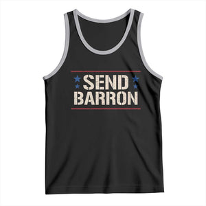 Send Barron Tank Top Viral Hashtag Political Protest TS14 Black Athletic Heather Print Your Wear