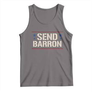 Send Barron Tank Top Viral Hashtag Political Protest TS14 Deep Heather Print Your Wear