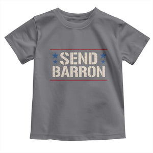 Send Barron Toddler T Shirt Viral Hashtag Political Protest TS14 Charcoal Print Your Wear