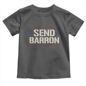 Send Barron Toddler T Shirt Viral Hashtag Political Protest TS14 Dark Heather Print Your Wear