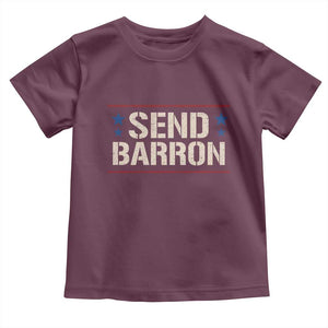 Send Barron Toddler T Shirt Viral Hashtag Political Protest TS14 Maroon Print Your Wear
