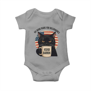 Send Barron Meme Baby Onesie Funny Cat Sarcastic Political TS14 Sport Gray Print Your Wear