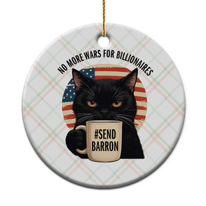 Send Barron Meme Ceramic Ornament Funny Cat Sarcastic Political TS14 1pc Christmas Plaid Print Your Wear