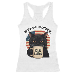 Send Barron Meme Racerback Tank Top Funny Cat Sarcastic Political TS14 White Print Your Wear