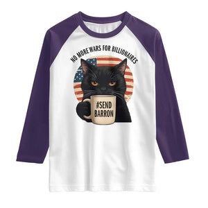Send Barron Meme Raglan Shirt Funny Cat Sarcastic Political TS14 White Purple Print Your Wear