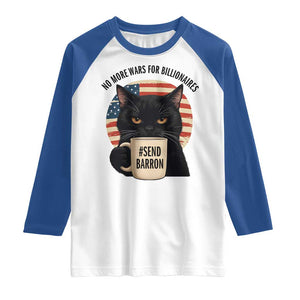 Send Barron Meme Raglan Shirt Funny Cat Sarcastic Political TS14 White Royal Print Your Wear
