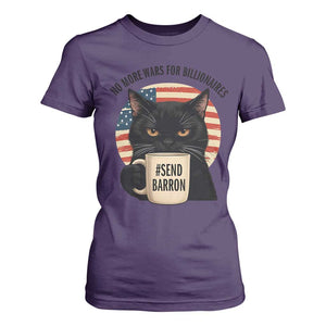 Send Barron Meme T Shirt For Women Funny Cat Sarcastic Political TS14 Purple Print Your Wear