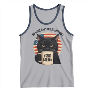 Send Barron Meme Tank Top Funny Cat Sarcastic Political TS14 Athletic Heather Navy Print Your Wear
