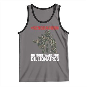 Send Barron Tank Top No More Wars For Billionaires TS14 Deep Heather Black Print Your Wear