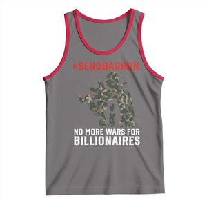 Send Barron Tank Top No More Wars For Billionaires TS14 Deep Heather Red Print Your Wear