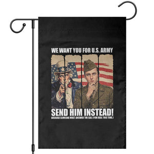 Send Barron Garden Flag We Want You For US Army TS14 Black Print Your Wear