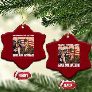 Send Barron Ceramic Ornament We Want You For US Army TS14 Print Your Wear