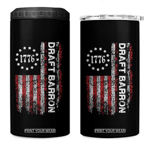 Draft Barron 4 in 1 Can Cooler Tumbler Anti War Send Barron Viral Internet Meme TS14 One Size: 16 oz Black Print Your Wear
