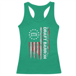 Draft Barron Racerback Tank Top Anti War Send Barron Viral Internet Meme TS14 Irish Green Print Your Wear