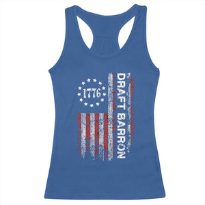 Draft Barron Racerback Tank Top Anti War Send Barron Viral Internet Meme TS14 Royal Blue Print Your Wear