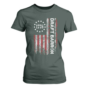 Draft Barron T Shirt For Women Anti War Send Barron Viral Internet Meme TS14 Dark Forest Green Print Your Wear