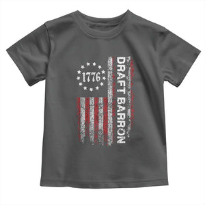 Draft Barron Toddler T Shirt Anti War Send Barron Viral Internet Meme TS14 Dark Heather Print Your Wear