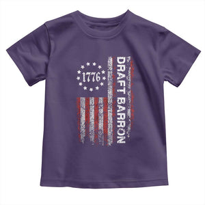 Draft Barron Toddler T Shirt Anti War Send Barron Viral Internet Meme TS14 Purple Print Your Wear