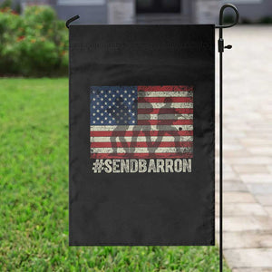 Send Barron Garden Flag Vintage American Flag Soldier Hashtag Internet Meme TS14 Print Your Wear