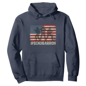 Send Barron Hoodie Vintage American Flag Soldier Hashtag Internet Meme TS14 Navy Print Your Wear