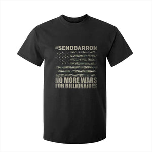 Send Barron T Shirt For Kid Vintage American Flag Camo Soldier Hashtag Meme TS14 Black Print Your Wear