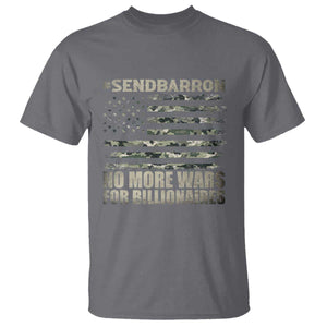 Send Barron T Shirt Vintage American Flag Camo Soldier Hashtag Meme TS14 Charcoal Print Your Wear