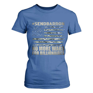 Send Barron T Shirt For Women Vintage American Flag Camo Soldier Hashtag Meme TS14 Royal Blue Print Your Wear