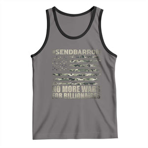 Send Barron Tank Top Vintage American Flag Camo Soldier Hashtag Meme TS14 Deep Heather Black Print Your Wear