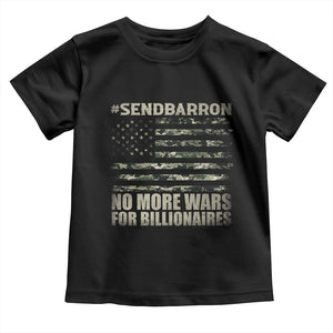 Send Barron Toddler T Shirt Vintage American Flag Camo Soldier Hashtag Meme TS14 Black Print Your Wear