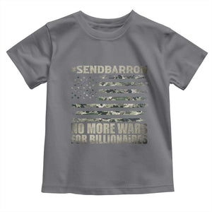 Send Barron Toddler T Shirt Vintage American Flag Camo Soldier Hashtag Meme TS14 Charcoal Print Your Wear