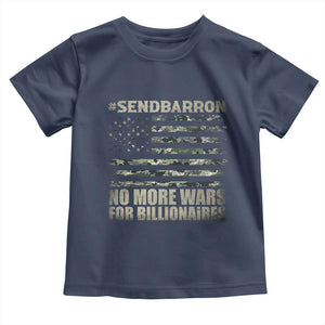 Send Barron Toddler T Shirt Vintage American Flag Camo Soldier Hashtag Meme TS14 Navy Print Your Wear