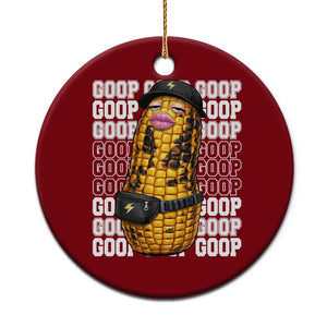 Funny Burnt Peanut Goop Ceramic Ornament Burnt Corn Meme Viral Humor TS14 1pc Red Print Your Wear