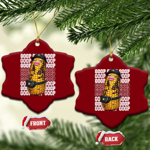Funny Burnt Peanut Goop Ceramic Ornament Burnt Corn Meme Viral Humor TS14 Print Your Wear