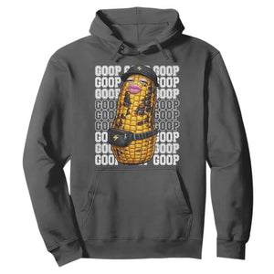 Funny Burnt Peanut Goop Hoodie Burnt Corn Meme Viral Humor TS14 Dark Heather Print Your Wear