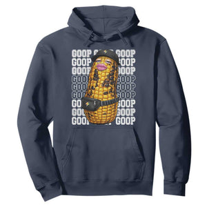 Funny Burnt Peanut Goop Hoodie Burnt Corn Meme Viral Humor TS14 Navy Print Your Wear