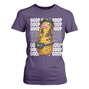 Funny Burnt Peanut Goop T Shirt For Women Burnt Corn Meme Viral Humor TS14 Purple Print Your Wear