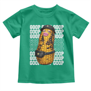 Funny Burnt Peanut Goop Toddler T Shirt Burnt Corn Meme Viral Humor TS14 Irish Green Print Your Wear