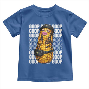 Funny Burnt Peanut Goop Toddler T Shirt Burnt Corn Meme Viral Humor TS14 Royal Blue Print Your Wear